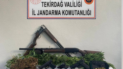 Tekirdağ Jandarma Komutanlığı'ndan önemli operasyonlar...Şüphelilerde birçok silah ve uyuşturucu madde bulundu