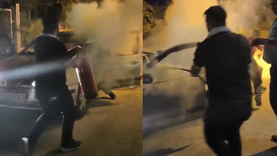 Üzerine saldıran kız arkadaşının ailesini yangın söndürme tüpüyle gaz sıkıp uzaklaştırdı
