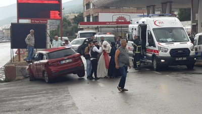 Düğün yerine hastaneye gittiler!