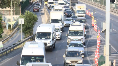 Haliç Köprüsü'nde asfalt çalışması! Trafik yoğunluğu havadan görüntülendi