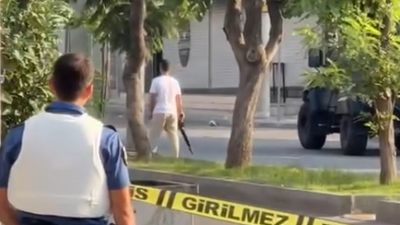 Polis merkezi önünde rastgele ateş açtı!