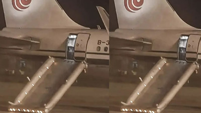 Uçakta tuvalet zannedip acil çıkış kapısını açtı