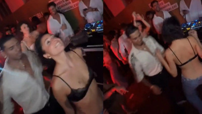 Zeynep Bastık, Tarık Mengüç'ün oğluyla çılgınca dans etti! Sevgilisi öylece izledi...