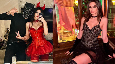 Deren - Derin Talu kardeşlerin Cadılar Bayramı kostümü gündeme oturdu! Peş peşe paylaştılar