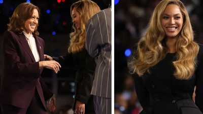 Mitingde ünlüler geçidi yaşandı: Beyonce’den Harris’e tam destek!