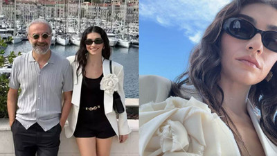 İnci Taneleri ekibi Cannes'da! Hazar Ergüçlü peş peşe paylaştı