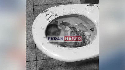 Havalimanında bebeği klozete attılar!