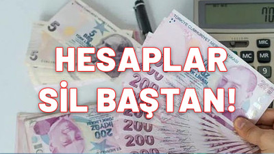 Asgari ücretle birlikte 8 bin TL birden artacak. Hesaplar yapıldı. Taban değişti