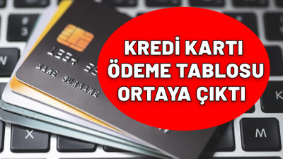 Kredi kartları ödemesinde yeni dönem! Tablo ortaya çıktı. Bu tarihe dikkat