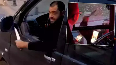 Belediye otobüsünde dehşete düşüren anlar! Trafik magandası otobüs şoförünü bıçakla tehdit etti