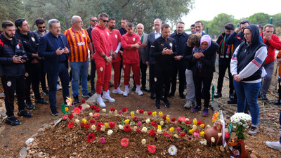 Galatasaray Spor Kulübü tek isteğini yerine getirdi: Yiğit’in mezarını ziyaret ettiler
