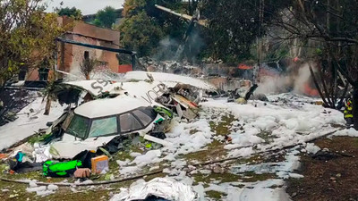 Brezilya'da uçak düştü: 10 ölü
