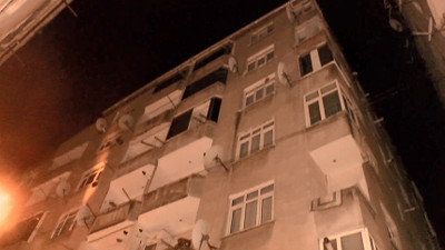 İstanbul'da korku dolu gece! 6 katlı bina bir anda...