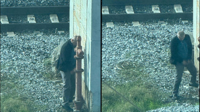 Tren istasyonunda “pes” dedirten görüntü
