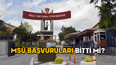 MSÜ BAŞVURULARI BİTTİ Mİ? MSÜ geç başvuru ne zaman? 2025 Milli Savuma Üniversitesi başvuru tarihleri