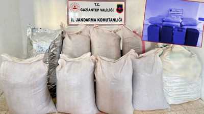 Otobüsün bagajında çuvallarla kaçakçılığa jandarma “dur” dedi