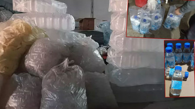 Çeşme suyunu zemzem diye şişeleyen depoya baskın