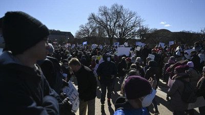 Washington'da Trump yönetimi ve Elon Musk’a karşı protesto düzenlendi!