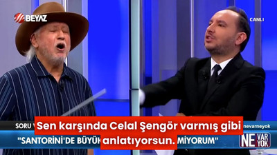 Konuk Şener Üşümezsoy ama konu deprem değil: Sunucuyla birbirine girdi