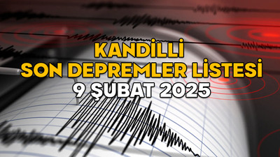 9 ŞUBAT SON DEPREMLER LİSTESİ 2025: Kandilli’ye göre son deprem nerede oldu, kaç şiddetindeydi?