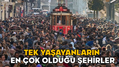Şehirler kalabalık ama insanlar yalnız! Tek yaşayanların en çok olduğu şehirler belli oldu!