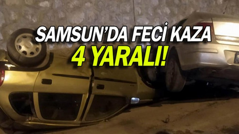 Samsun'da trafik kazası: 4 yaralı