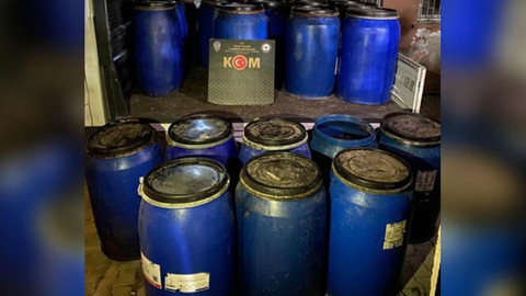 Dev operasyon! 3 ton 640 litre sahte içki ele geçirildi