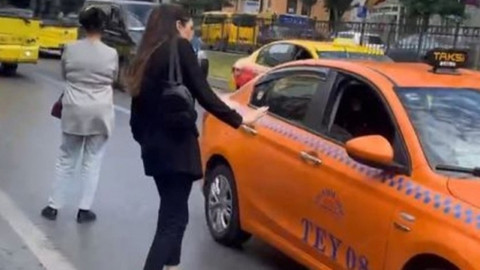 Yolcu taksiciye yumruk attı.. Ücreti ödemeden kaçtı!
