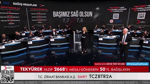 Depremzedeler için rekor bağış! "Türkiye Tek Yürek"