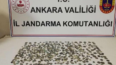Ankara'da 680 sikke ele geçirildi; 1 gözaltı