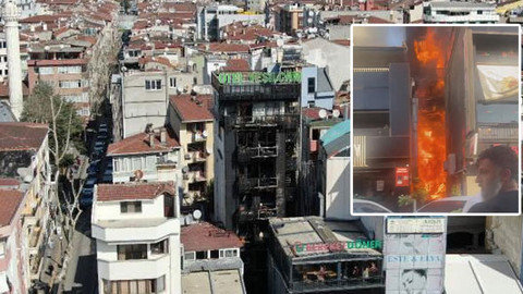 İstanbul'da 7 katlı otelde yangın : 2 ölü