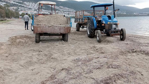 Jandarma kum hırsızlarını suçüstü paketledi
