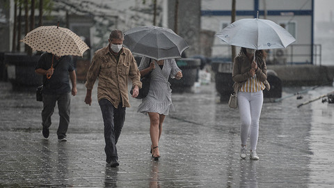 Meteoroloji il il uyardı, 'sarı' ve 'turuncu' kodu paylaştı: Kuvvetli sağanak yağışa dikkat