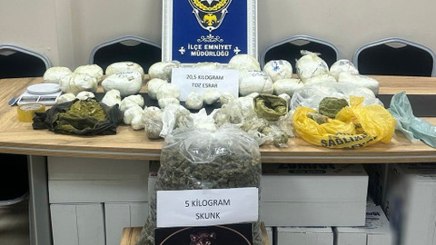 Bingöl’de 25 kilo uyuşturucu ele geçirildi