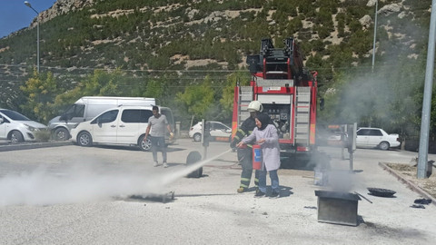 Ermenek Devlet Hastanesi’nde yangın tatbikatı
