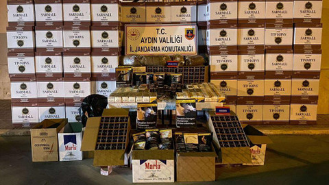 Aydın'da 1 milyon değerinde kaçak sigara ele geçirildi