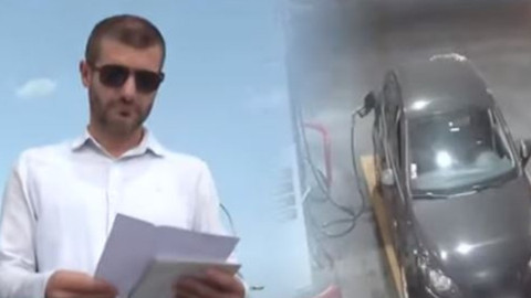 Mazotlu araca benzin koydular: Çifte hatada lüks otomobil ‘çöp’ oldu