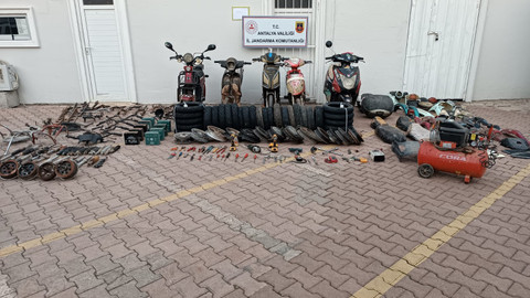 Jandarmadan çalıntı motor değişim atölyesine operasyon
