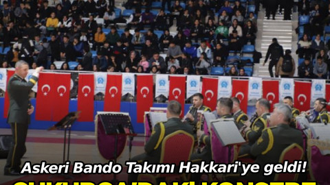 Askeri Bando Takımından Hakkari'de konser