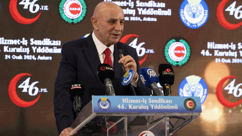 Ankara Büyükşehir Belediye Başkanı adayı Altınok, Hizmet-İş Sendikasının programında konuştu: