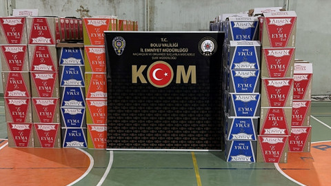 Bolu'da tırda 5 milyon 150 bin boş makaron ele geçirildi