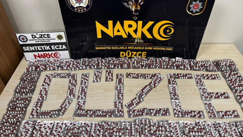 Düzce'de uyuşturucu haplarla yakalanan zanlı tutuklandı