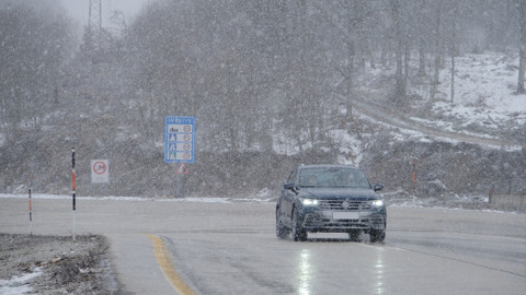 Kırklareli'nin yüksek kesimlerinde kar yağışı başladı