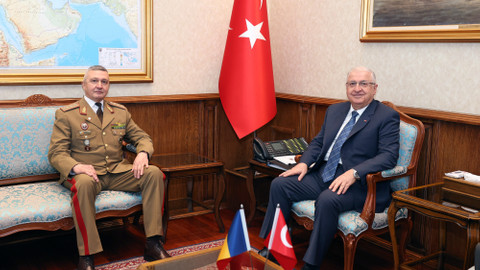 Milli Savunma Bakanı Güler, Romanya Genelkurmay Başkanı Vlad'ı kabul etti