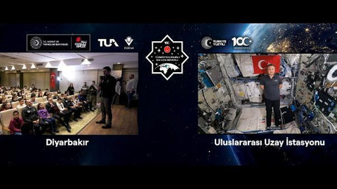 Astronot Gezeravcı, Diyarbakırlı öğrencilerin sorularını yanıtladı
