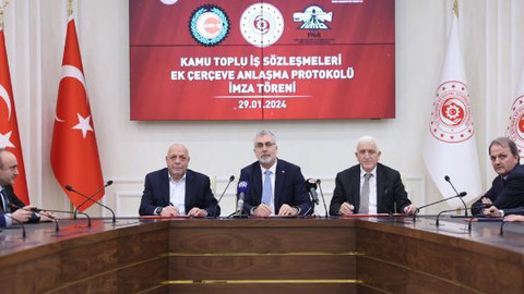 Bakan Işıkhan: Kamu Toplu İş Sözleşmeleri Ek Çerçeve Anlaşması Protokolü'nü imzaladık