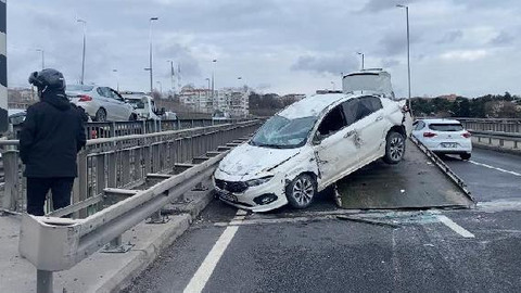 Küçükçekmece'de zincirleme kaza