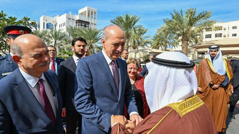 Kurtulmuş, Şura Meclisi Başkanı Ali bin Saleh Al Saleh ile bir araya geldi