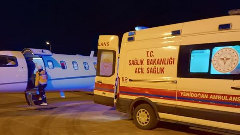 Mardin'de ambulans uçak, yeni doğan bebek için havalandı