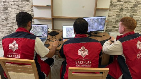 Zeytin ağaçları dronlar ile sayılarak korunuyor